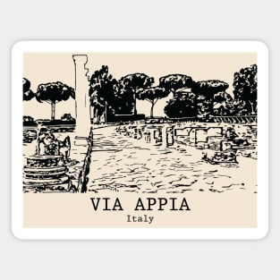 Via Appia - Italy Magnet